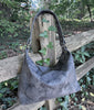 Slouchy Hobo style purse - Charcoal