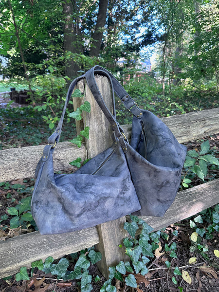 Slouchy Hobo style purse - Charcoal