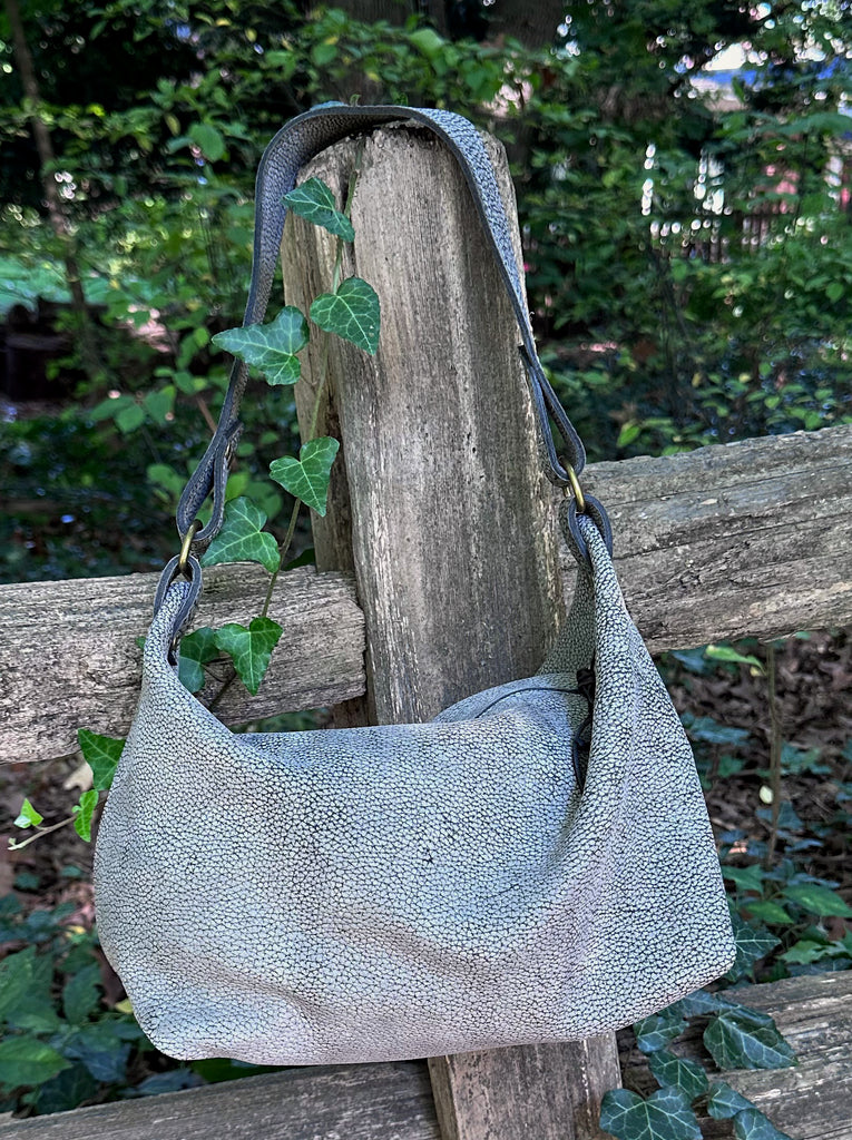 Slouchy Hobo Style Purse - Charcoal