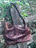 Slouchy Hobo Style Purse Embossed Leather