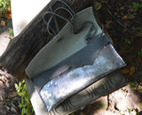 Metallic Cowhide Evening Bag