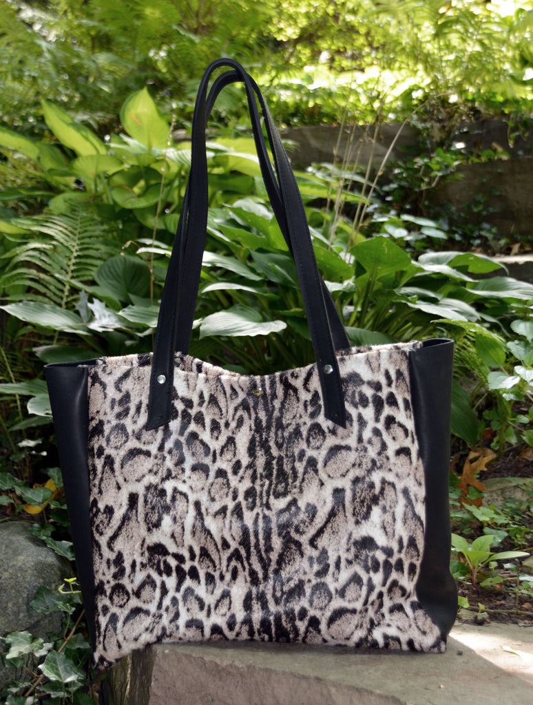 Snow Leopard Print Tote