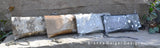 Metallic Cowhide Clutch with Crossbody Chain