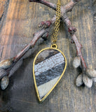 Inverted Teardrop Pendant Necklace