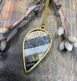 Inverted Teardrop Pendant Necklace