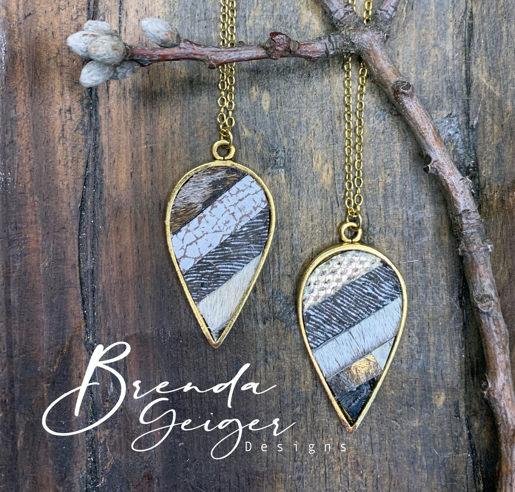 Inverted Teardrop Pendant Necklace