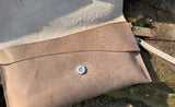 Leather Clutch - Distressed Leather