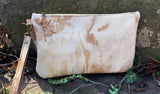 Zip Clutch - Distressed Leather