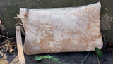 Zip Clutch - Distressed Leather