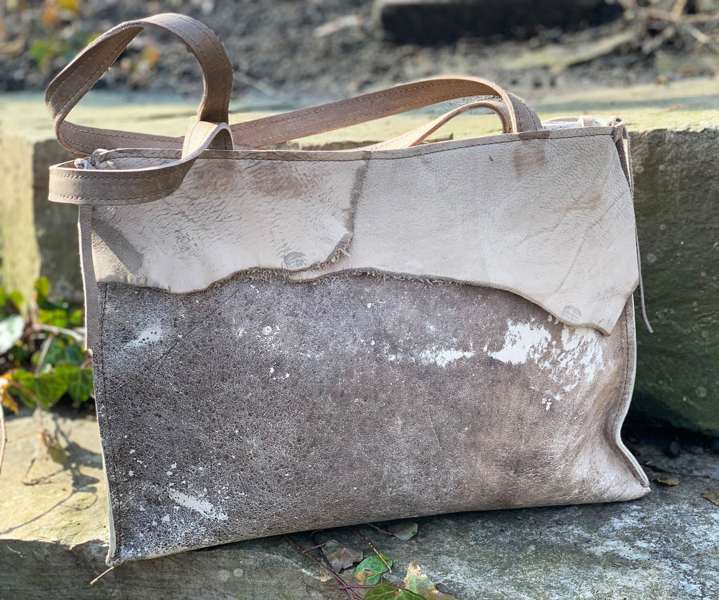 Leather Tote-Distressed Leather #3