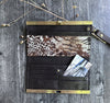 Leather Wristlet Wallet - Hair on Multi Print