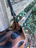 Slouchy Hobo Style Purse - Stamped Cowhide