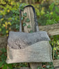 Cowhide tote - Camel/Grey