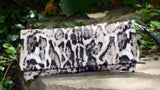 Snow Leopard Print Clutch